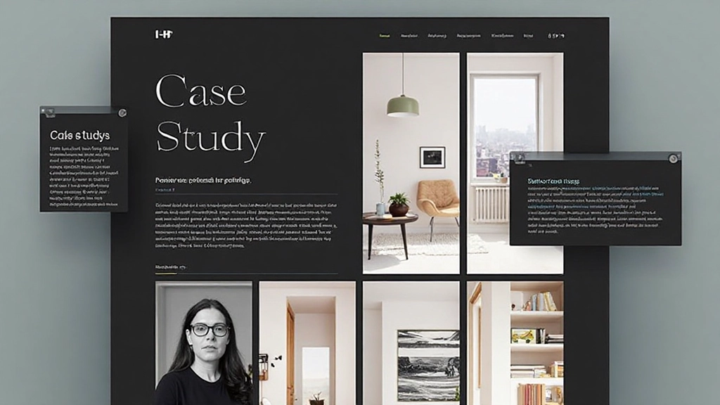 Portfolio website met case study showcase met design werk en project beschrijvingen